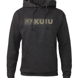 KUIU Distressed Logo Hoodie | Charcoal