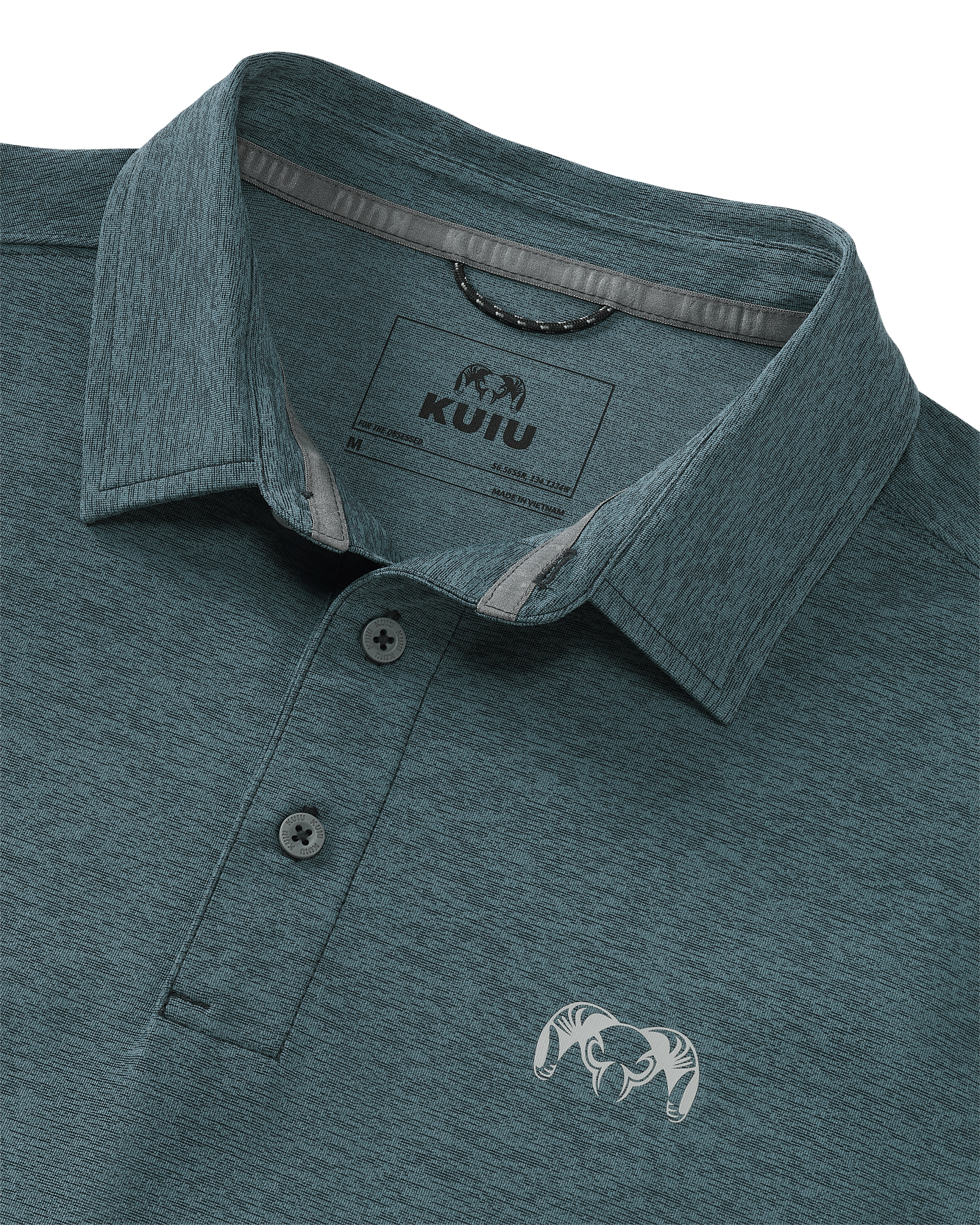 KUIU Performance Polo | Heather Slate - Image 2