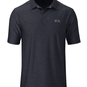 KUIU Performance Polo | Heather Steel Blue