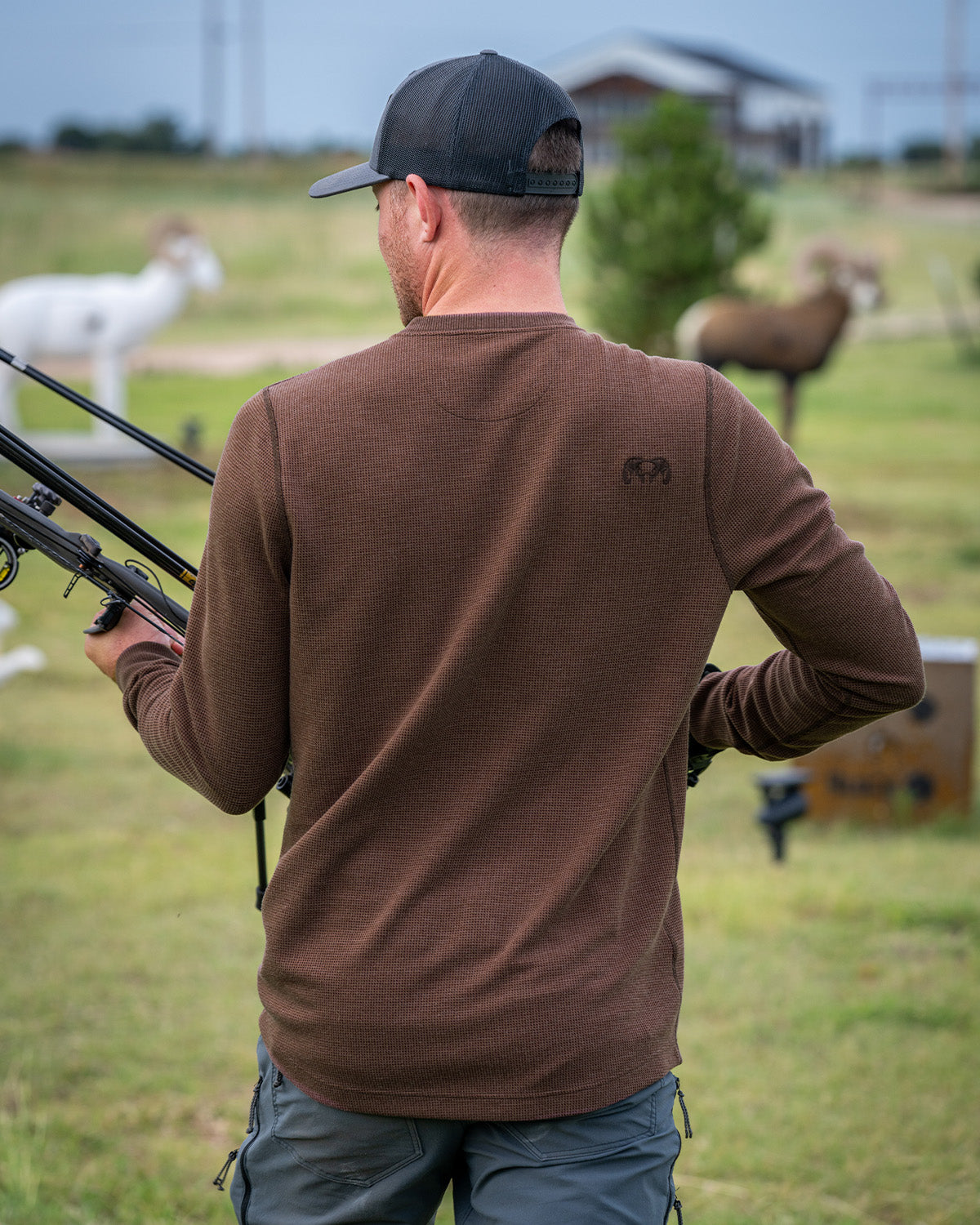 Canyon Waffle Henley | Cedar Heather - Image 4