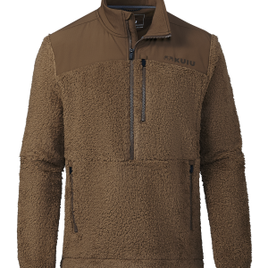 Sherpa Fleece Zip Pullover | Grizzly