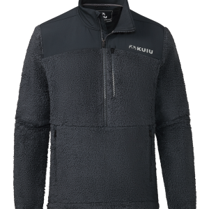 Sherpa Fleece Zip Pullover | Nightfall