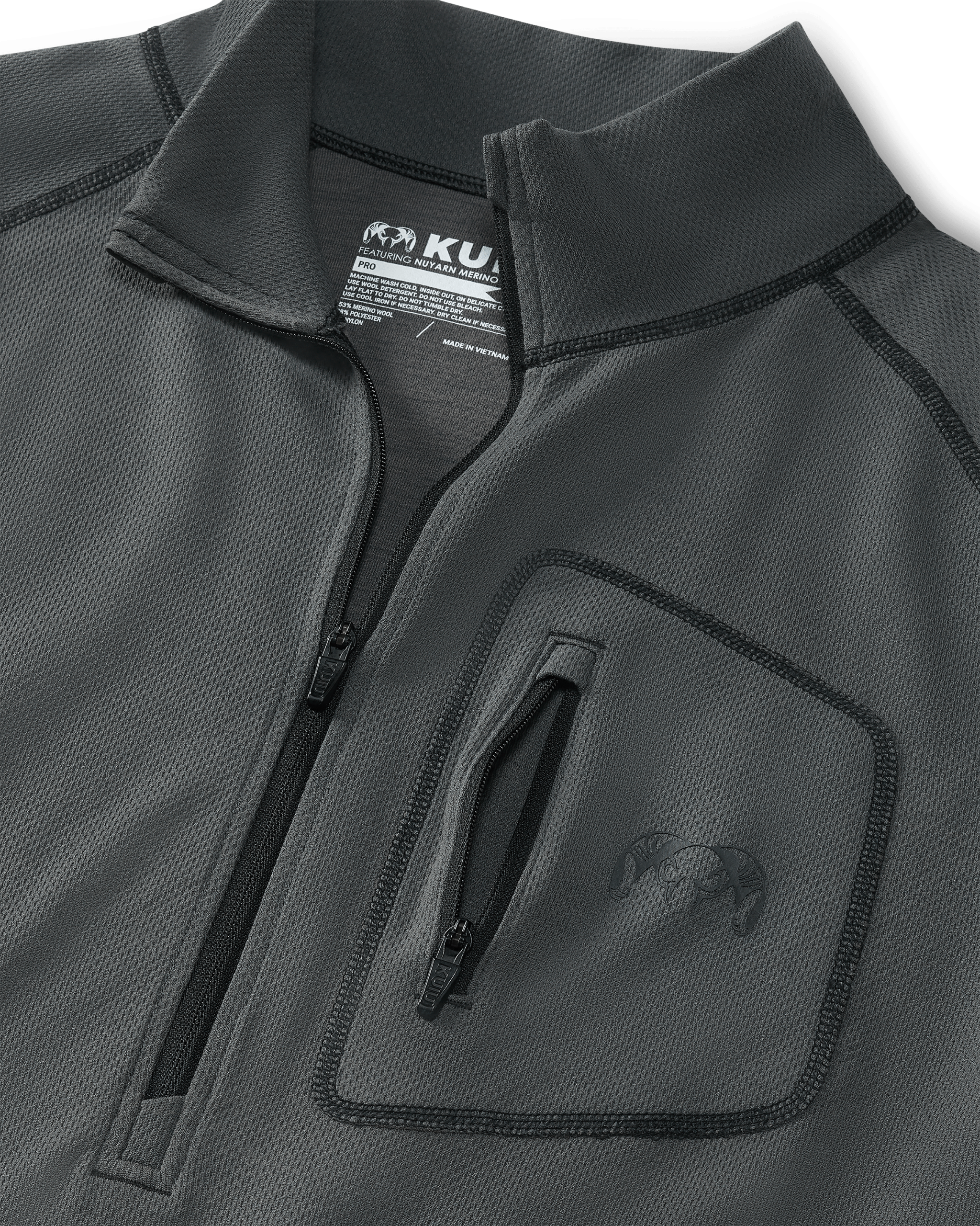 PRO Merino 200 Zip-T | Gunmetal - Image 2