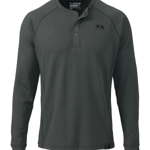 PRO Merino 200 Henley | Gunmetal