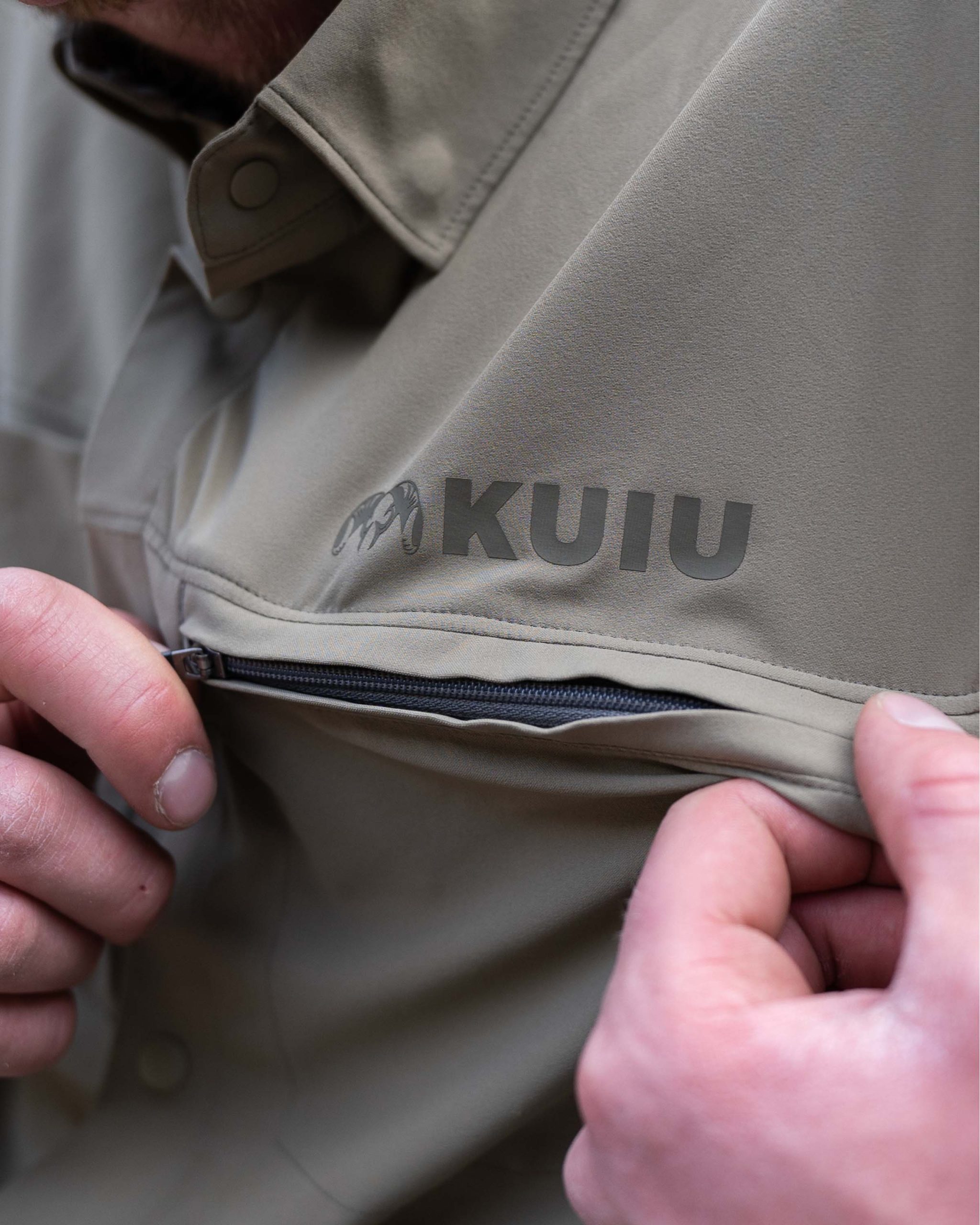 Mesa Vented SS Snap Shirt Topo | Fog Topo Print - Image 3