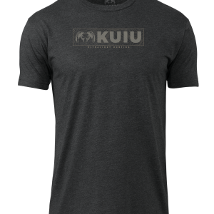 KUIU Topo Block Logo T-Shirt | Charcoal