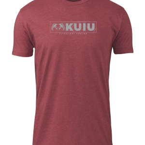 KUIU Topo Block Logo T-Shirt | Cardinal