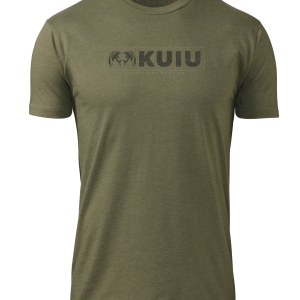 KUIU Topo Block Logo T-Shirt | Military Green