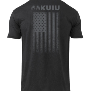 KUIU Distressed Vertical Flag T-Shirt | Black