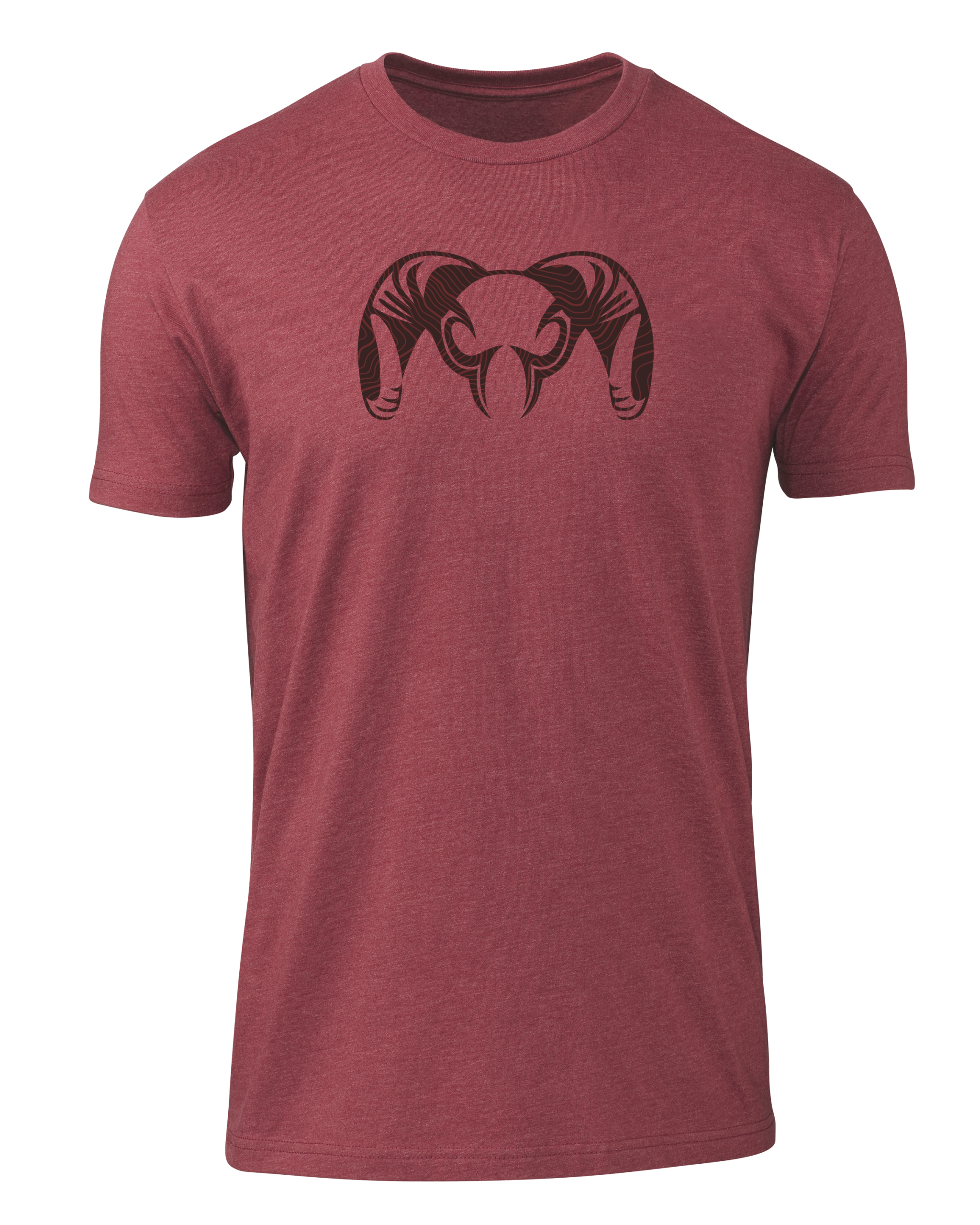 KUIU Topographic Ram T-Shirt | Cardinal