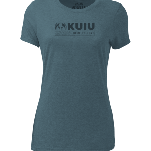 KUIU Women's Topo Here to Hunt T-Shirt | Indigo