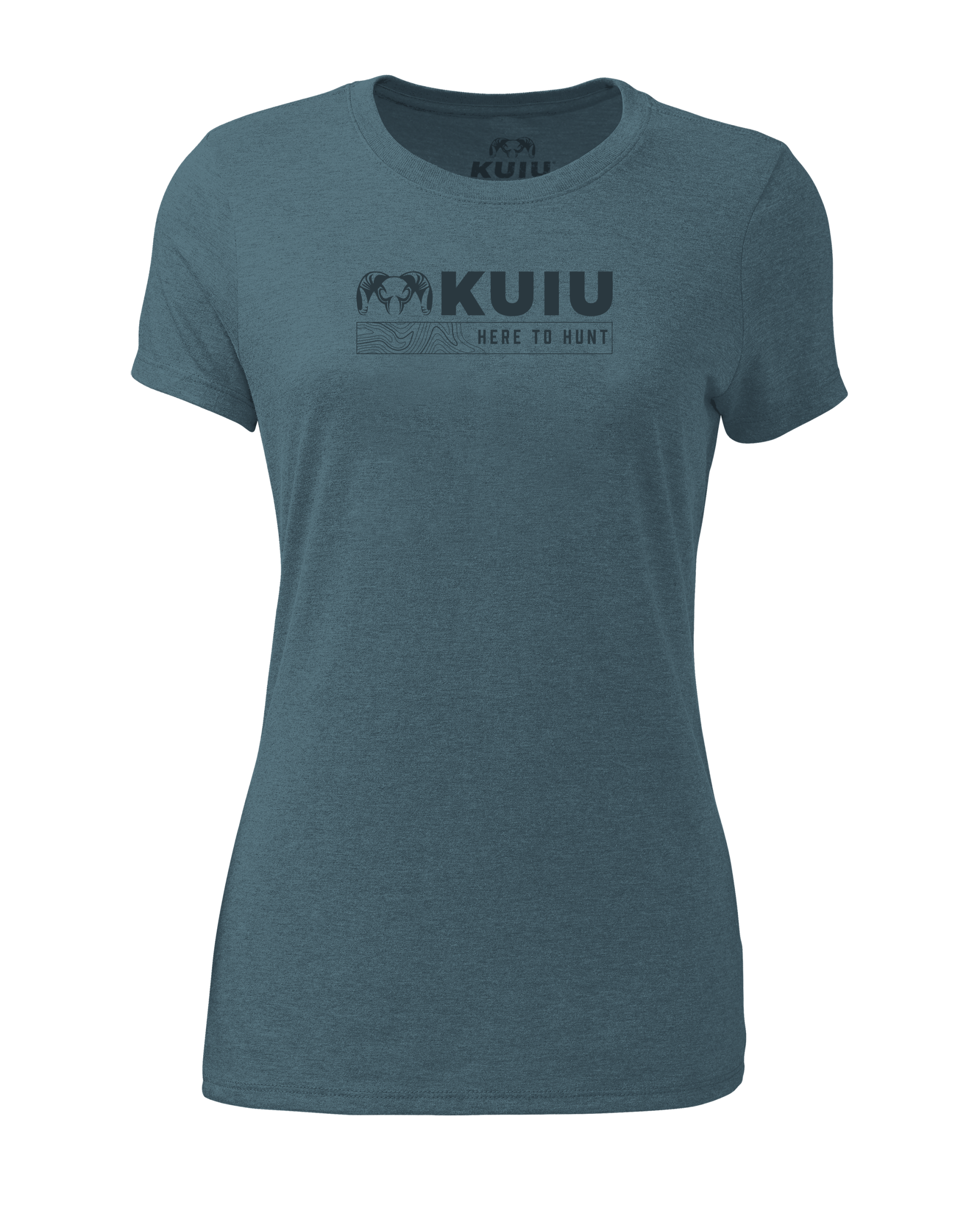 KUIU Women's Topo Here to Hunt T-Shirt | Indigo