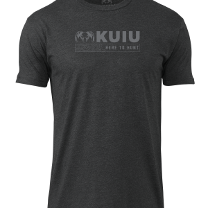 KUIU Topo Here to Hunt T-Shirt | Charcoal