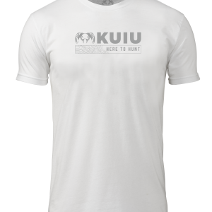 KUIU Topo Here to Hunt T-Shirt | White
