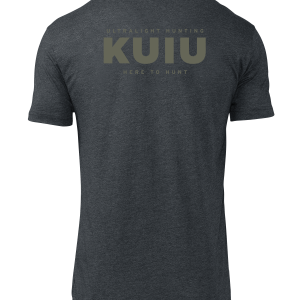 KUIU Here to Hunt Back Logo T-Shirt | Charcoal