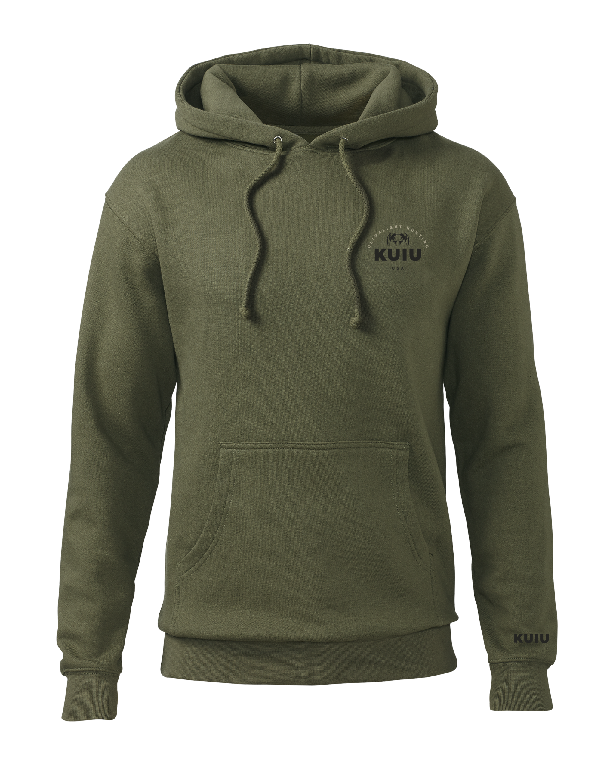 KUIU Stacked Chest Logo Hoodie | Army