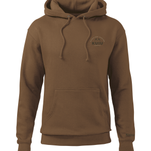 KUIU Stacked Chest Logo Hoodie | Saddle
