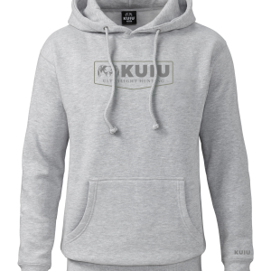 KUIU Shield Logo Hoodie | Heather Grey