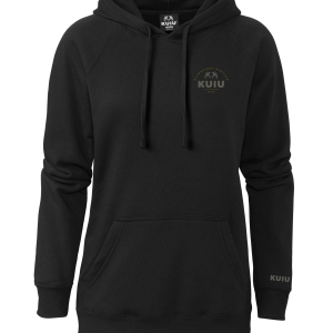 KUIU Women's Stacked Chest Logo Hoodie | Black