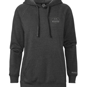 KUIU Women's Stacked Chest Logo Hoodie | Charcoal