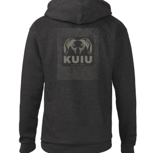 KUIU Topo Back Logo Hoodie | Charcoal
