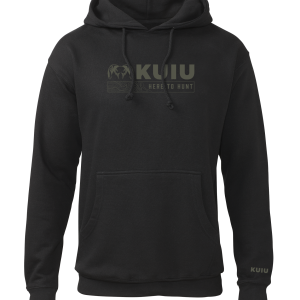 KUIU Topo Here to Hunt Hoodie | Black
