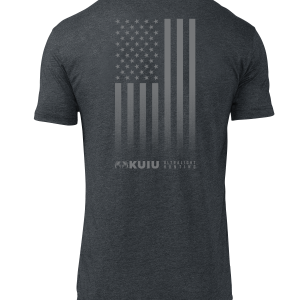 KUIU Vertical Flag Logo T-Shirt | Charcoal