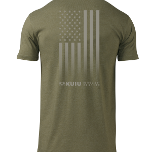 KUIU Vertical Flag Logo T-Shirt | Military Green