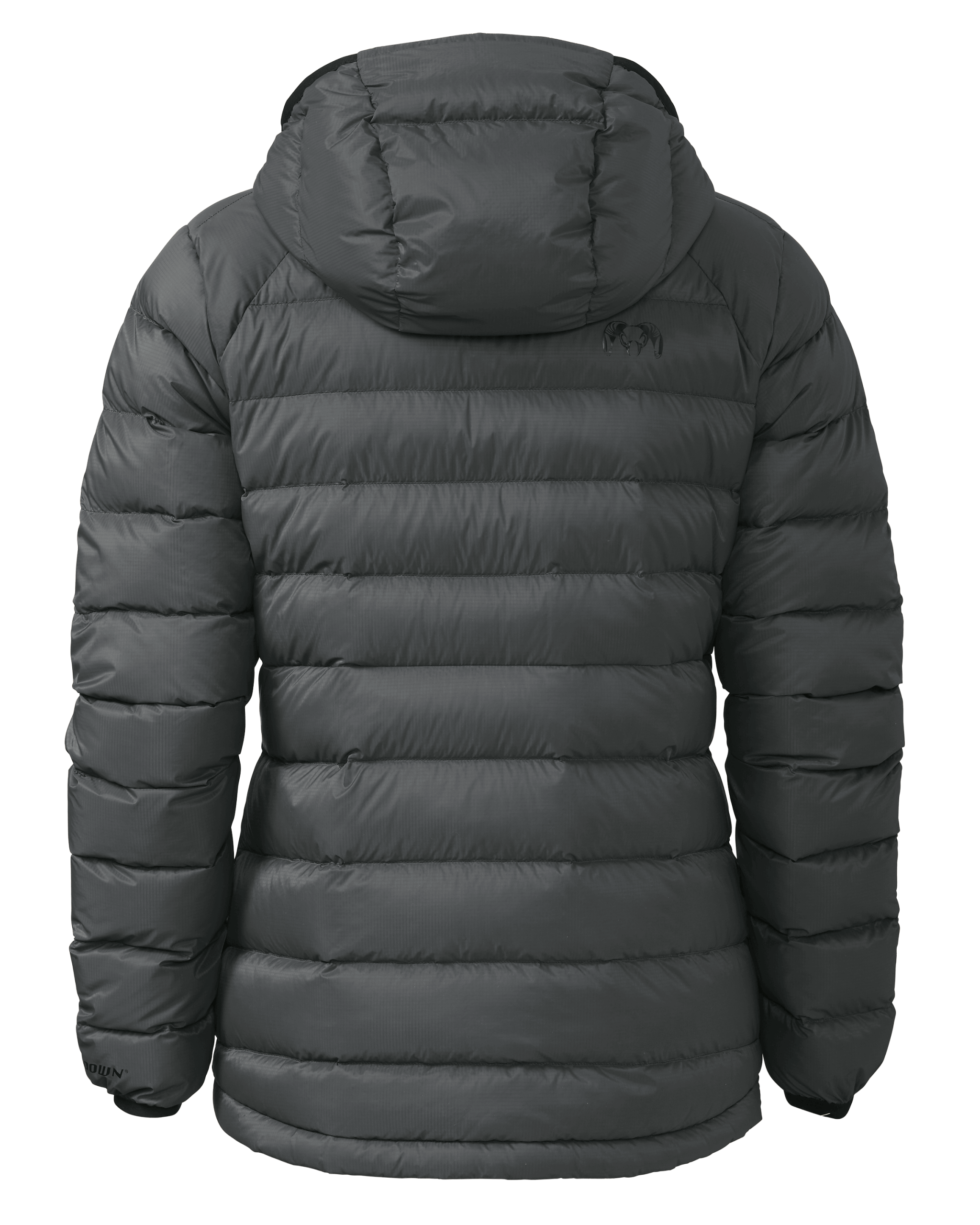 Outlet Women's Super Down LT Hooded Jacket | Gunmetal - Image 2
