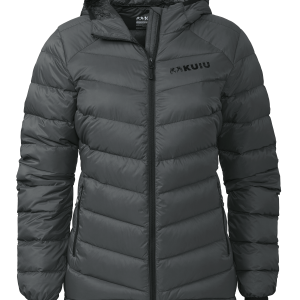 Outlet Women's Super Down LT Hooded Jacket | Gunmetal