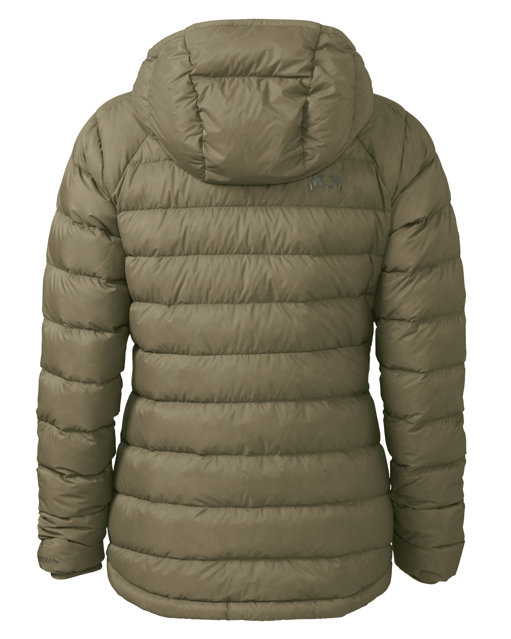 Women's Super Down LT Hooded Jacket | Khaki - Image 2