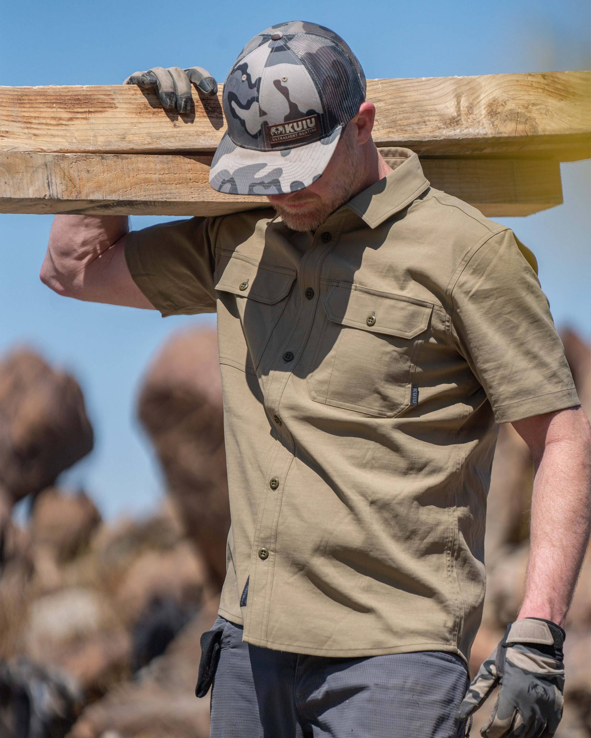 Motive SS Workgrade Shirt | Asphalt - Image 6